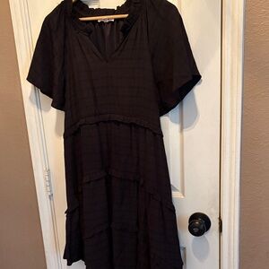 Entro Black Ruffled Dress